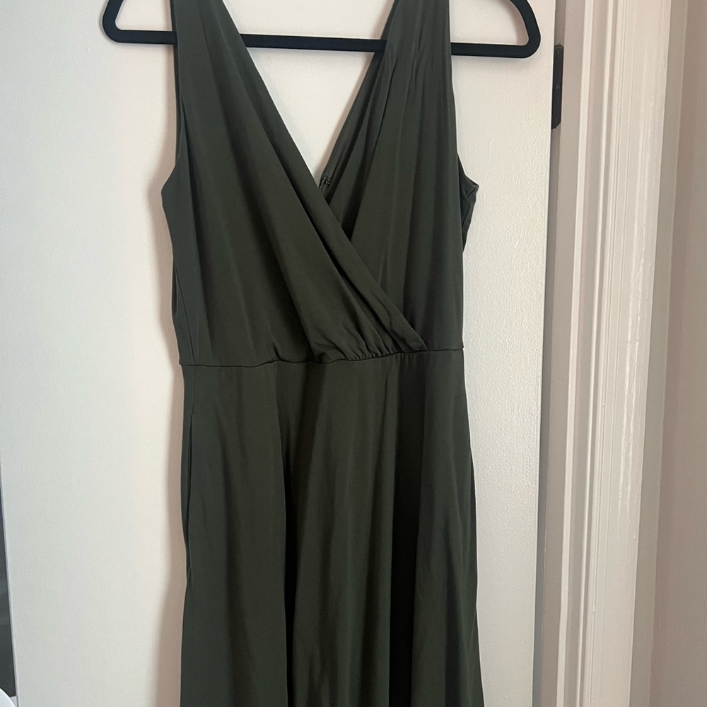 LOFT Olive Green Knit Dress